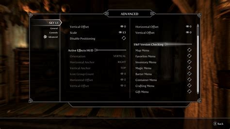 skyrim menu|skyrim options menu.